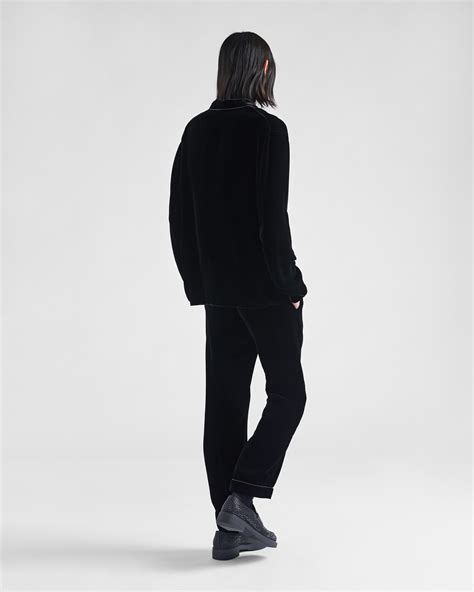 prada velvet pants
